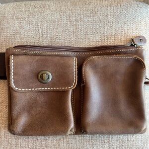 Roots Genuine Leather Belt Bag